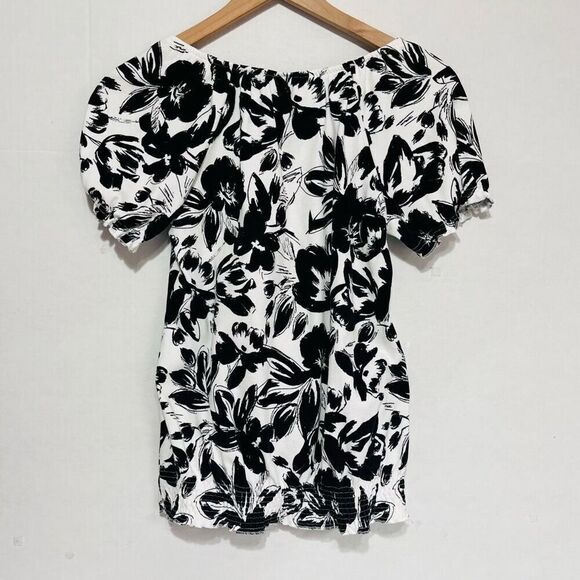 Karen Scott Black And White Top Sz XS - Picture 2 of 4